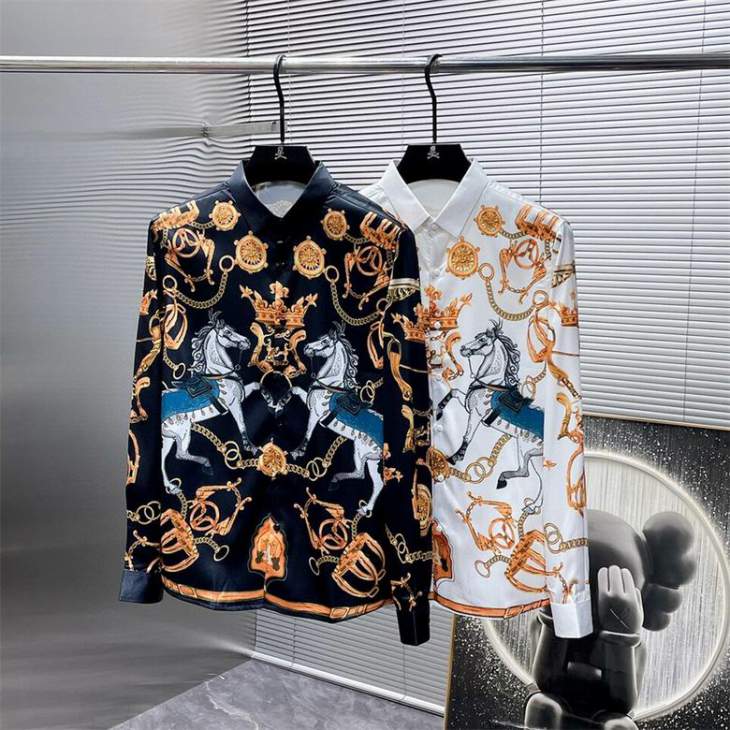 Picture of Hermes Shirt Long _SKUHermesM-3XL12yn1226499